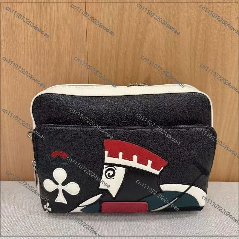 Golf bag clutch bag male and female character mark pattern color scheme storage oblique span handbag