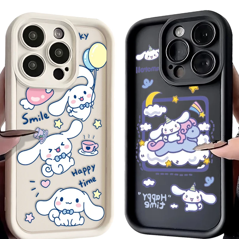 Cinnamoroll Baby Cute For iPhone 15 14 13 12 11 Pro Max XS Max X XR 7 8 Plus 6S Eye Ladder Phone Case