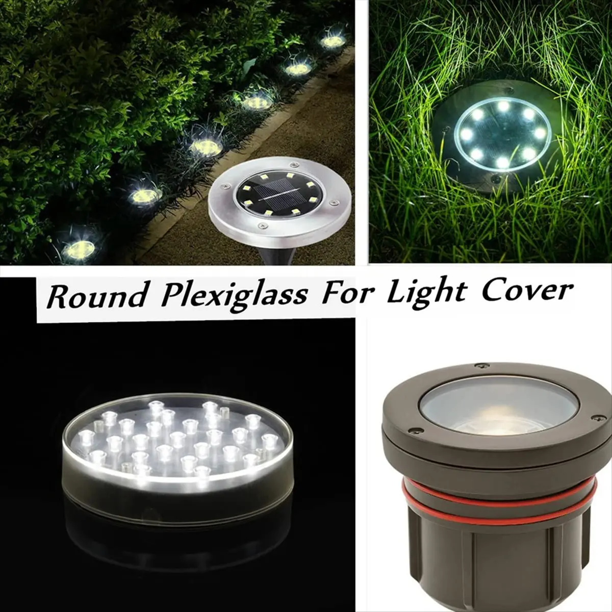 ABNH Hojas acrílicas redondas transparentes de 8 pulgadas de diámetro, círculos de vidrio acrílico de 1/8 pulgadas de espesor para carteles, impresión, discos de pasteles, manualidades DIY