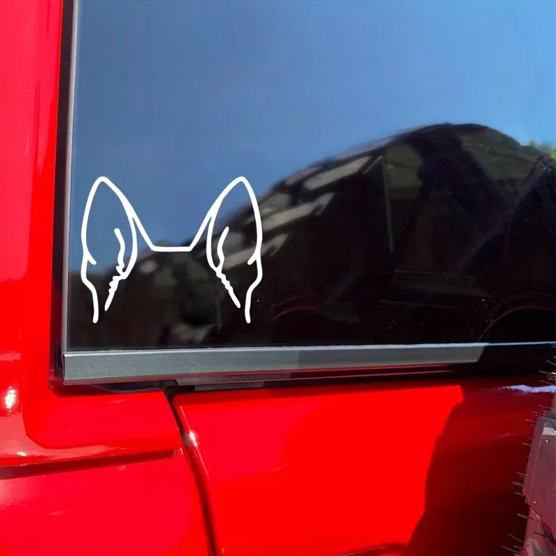 German Shepherd Ears Decal L German Shepherd Vinyl Decal | Car Decal Bumper Sticker Window Laptop Tumbler Decal