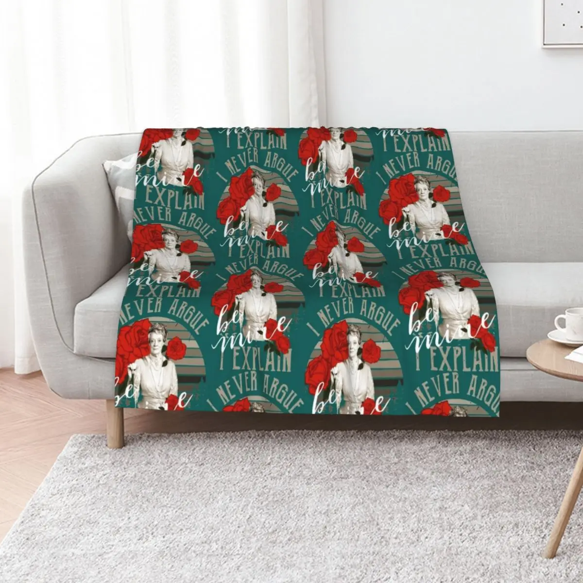 downton noble Throw Blanket Soft Plaid Hairys cosplay anime decorative Cute Luxury Blankets