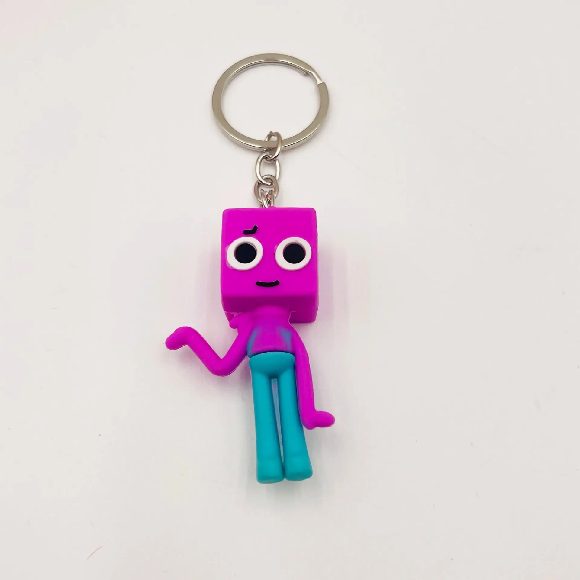 Dandys world Keychain accessaries Cartoon funny Bag Pendant cute creative charm Car Keyring Friends Fans Gifts