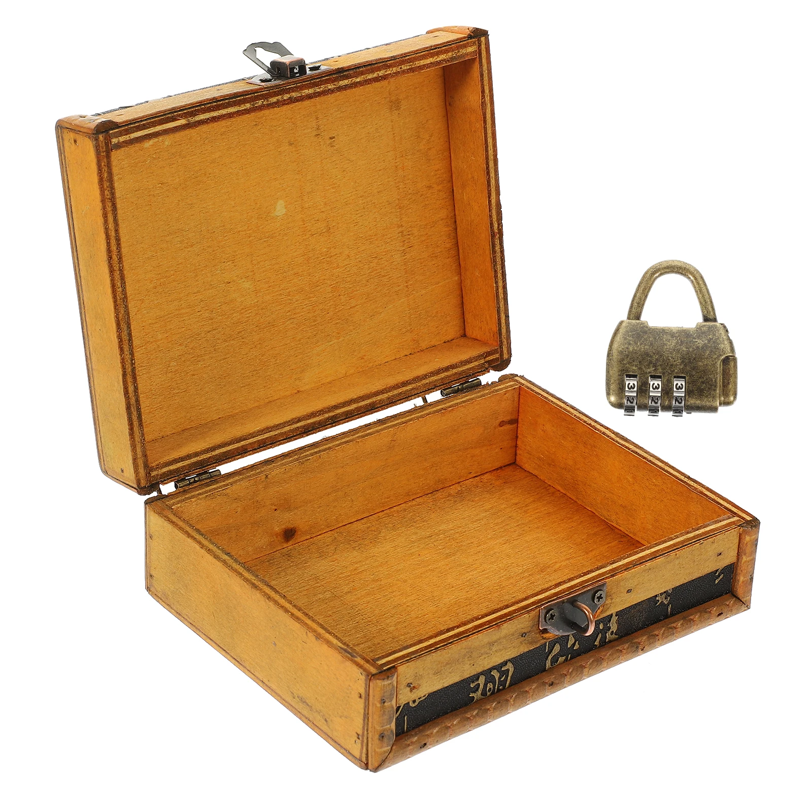 

Vintage Wooden Jewelry Organizer Retro Case Earring Necklace Storage Box Home Bedroom Decor Gift Container Wooden Jewelry Box