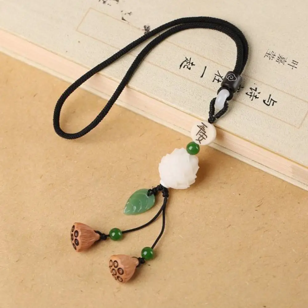 Wrist Rope Handwork Glazed Persimmon Pendant Gourd Chinese Style Car Hanging Ornament Fashion Short