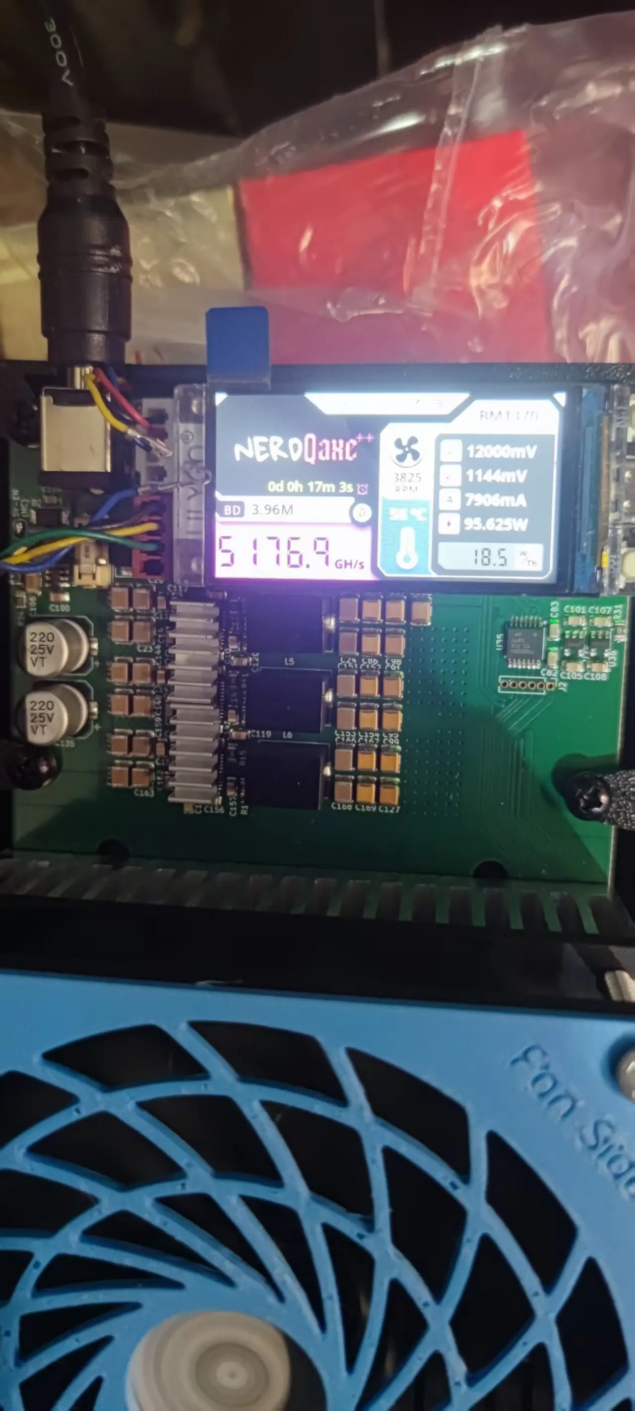 Nerdqaxe++ Nerdqaxeplusplus Requires High-Temperature Front and Rear Fans