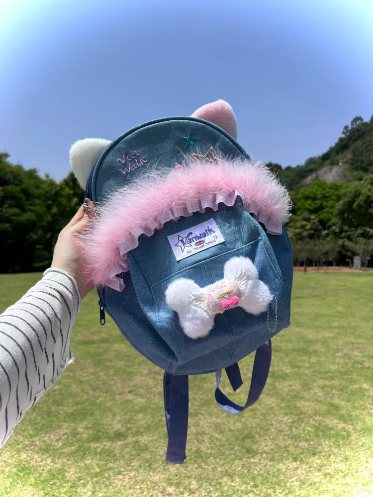 Sweet Girl Japanese Original Lolita Cute Backpack Large Capacity Daily Commute Fashion Versatile School Bag for Women