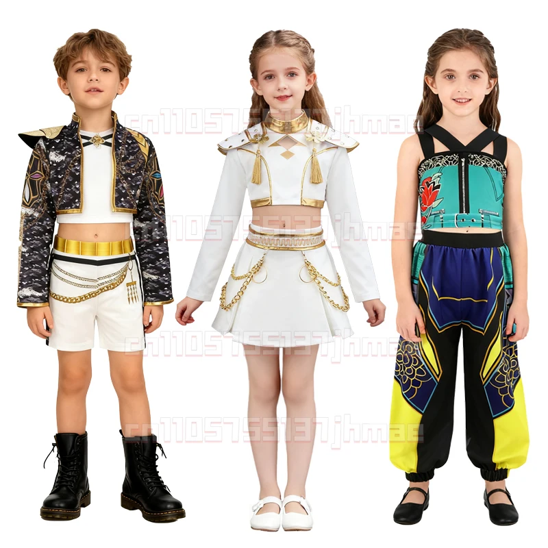 New girls hip-hop suit Halloween stage performance costumes Korean pop girl group hot girls special occasion children's clothing