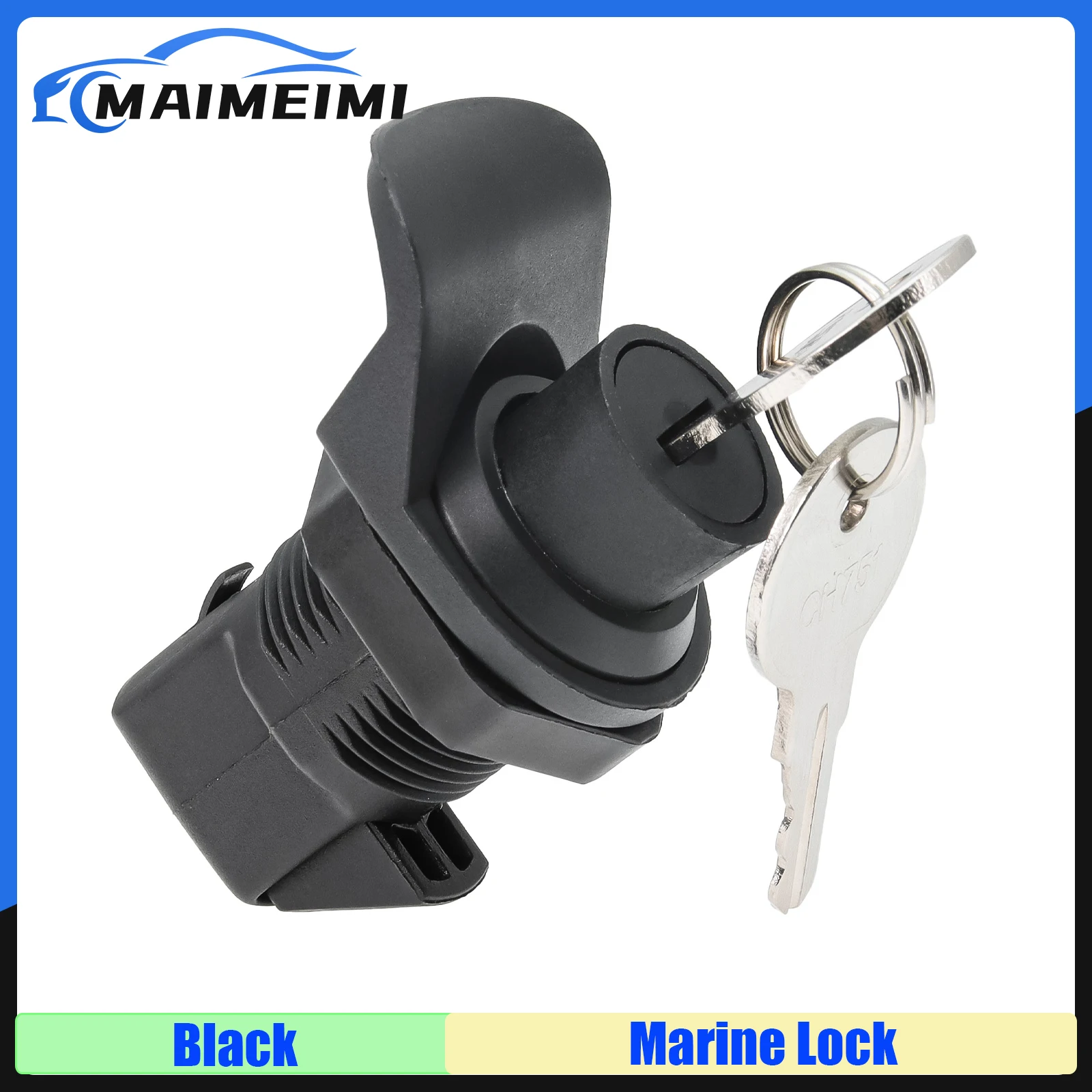 

1 Set Locking Push Button Latch with 2 Keys for Marine Boat Radio Box, Tool Box, Electronic Box, Motorcycle Glove Box Lock