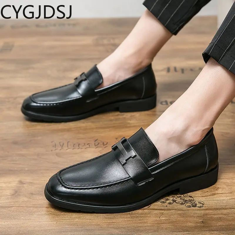 Oxford Shoes for Men Slip on Shoes Men Wedding Dress Formal Shoes Loafers Men Italiano Business Suit Office 2024 Chaussure Homme