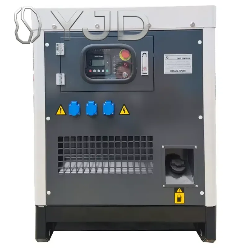 YJD 15kw 3 Phase 24kva Silent Type Diesel Genset with ATS Intelligent Mobile Trailer Water Cooled Portable Power Supply Open