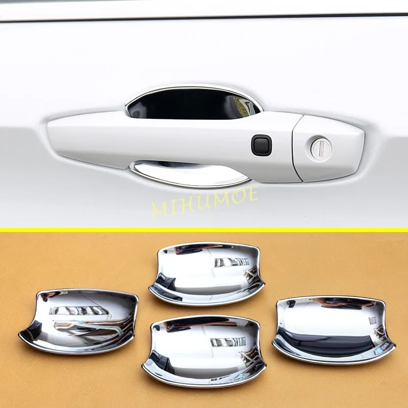 For Mitsubishi Outlander 2022 2023 2024 2025 Car Accessories Glossy Chrome Exterior Door Handle Bowl Cup Protector