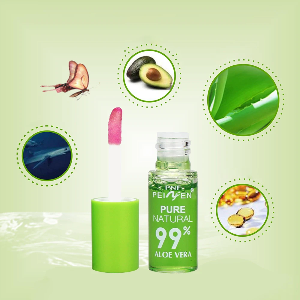 Natural aloe batom batom matiz longa duração à prova dnouriágua hidratante nutrir cor brilho labial cor mutável lábios carrapato bálsamo labial