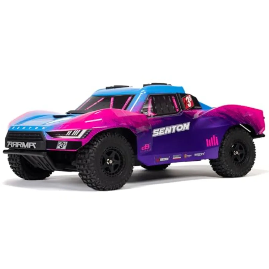 

RC Truck 1/10 SENTON 4X4 223S BLX BRUSHLESS Short Course Truck RTR for outdoor racing, ABS plastic body, Blue, includes DSC for