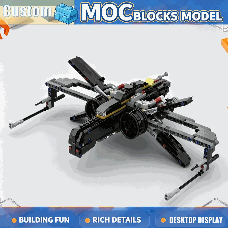 NEW 662PCS MOC Sci Fi Space Fighter Galaxy Battle Model Building Blocks Custom Puzzle DIY Creative Assembly Educational Toy Gift