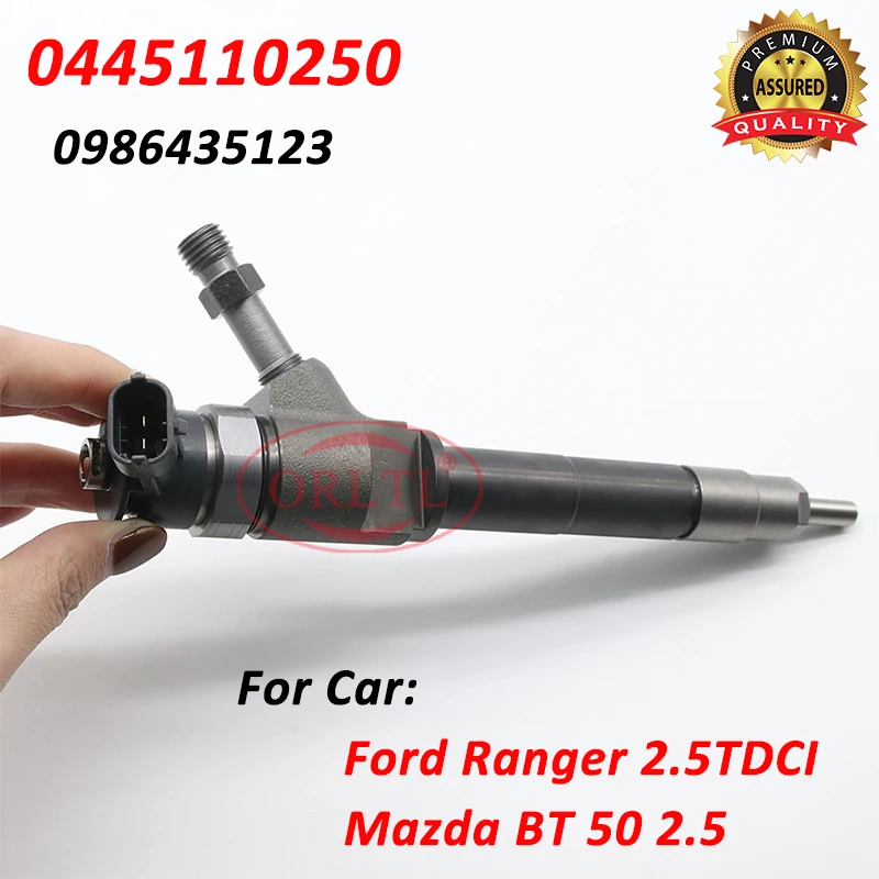 0445110250 New Injector 0 445 110 250 Diesel Injection Nozzle 0986435123 for Ford Ranger Mazda BT-50 WLAA-13-H50