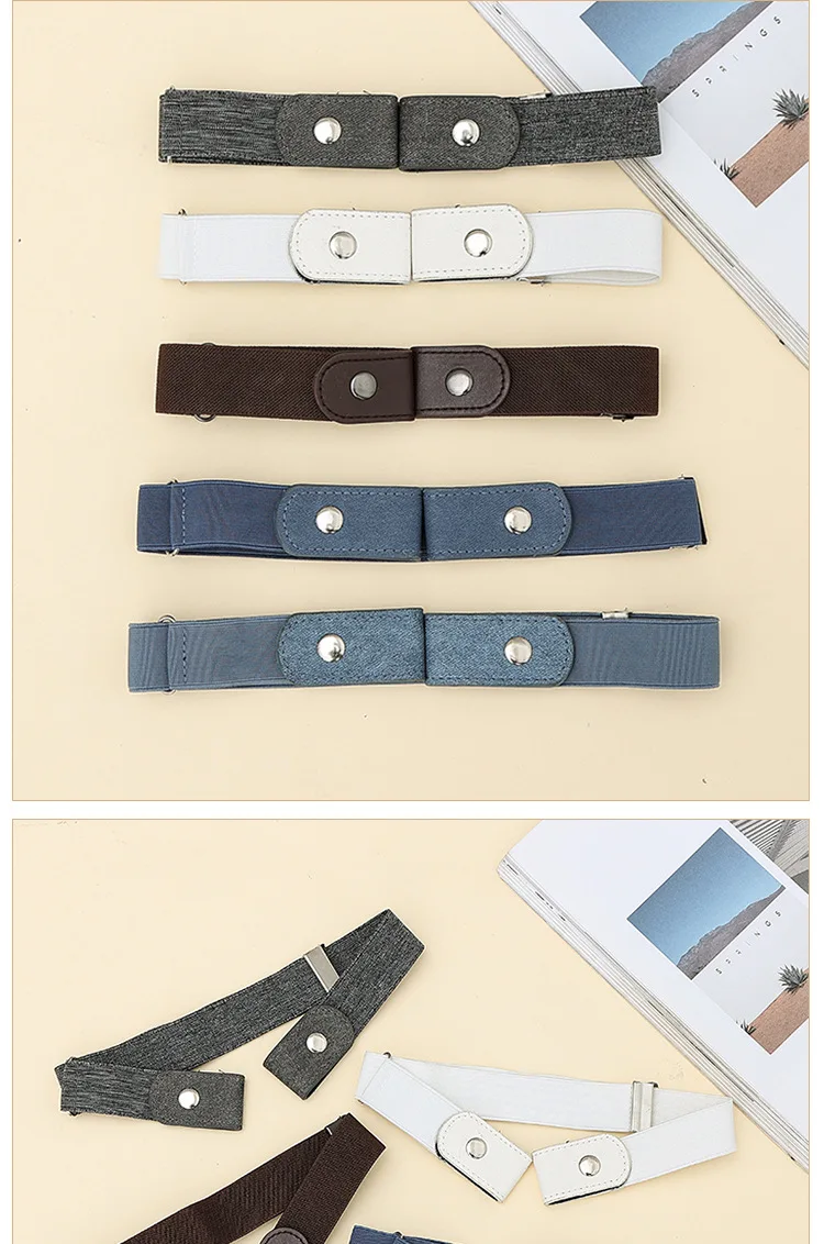 Neuester Spurloser Unsichtbarer Elastischer Gürtel Damengürtel Jeanshosen Herren Elastischer Gürtel Schnallenfreier Verstellbarer Taillengürtel Ohne Schnalle – Detail 5