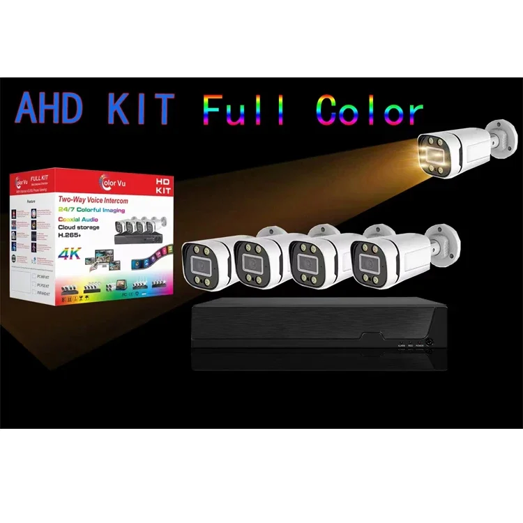 

Analog Kits Camara De Seguridad Exterior 8 Channels 2MP 5MP 4CH XMEYE DVR Plastic Bullet All in One AHD Sets CCTV Camera Systems