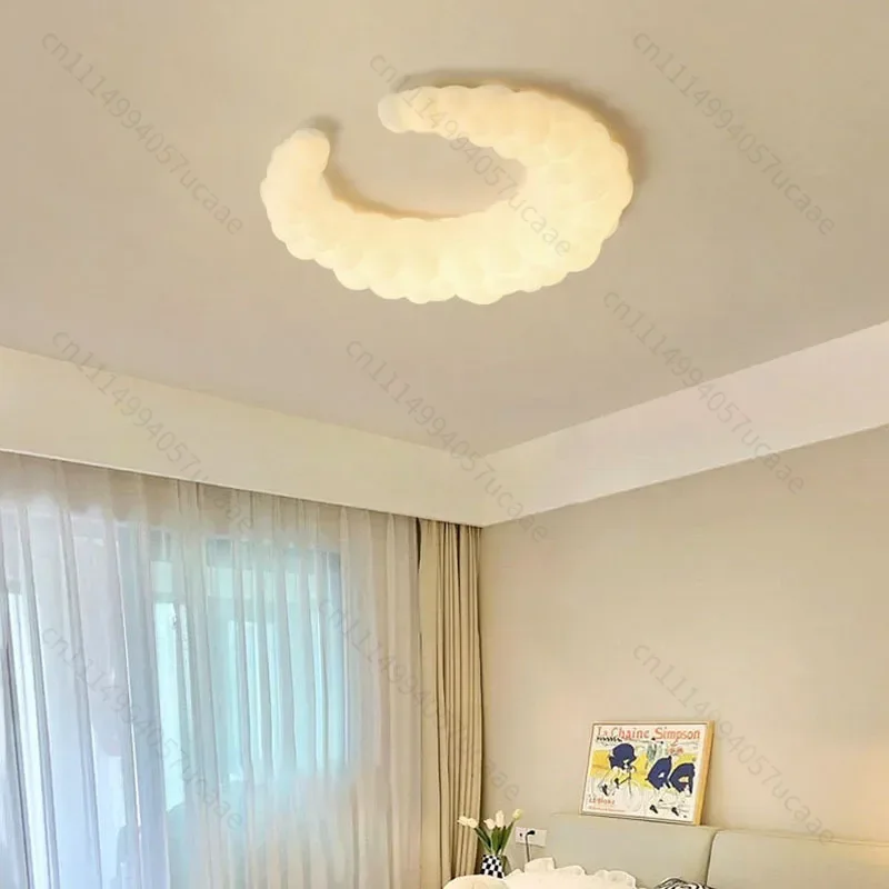 Moon chandelier Cream style ceiling light for Bedroom Children's Room Bedroom bubble ceiling lamp living roomCloud lamp