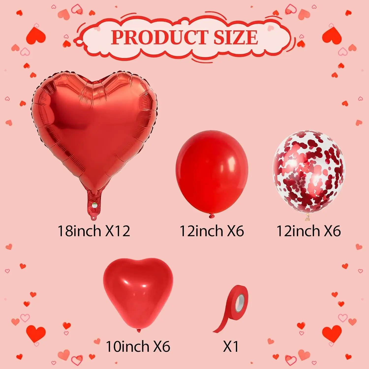 Folienballon „I Love You/Red Heart Love“, 1000 Stück Rosenblätter für Hochzeit, Jahrestag, Valentinstag, romantische besondere Nachtparty – Detail 2