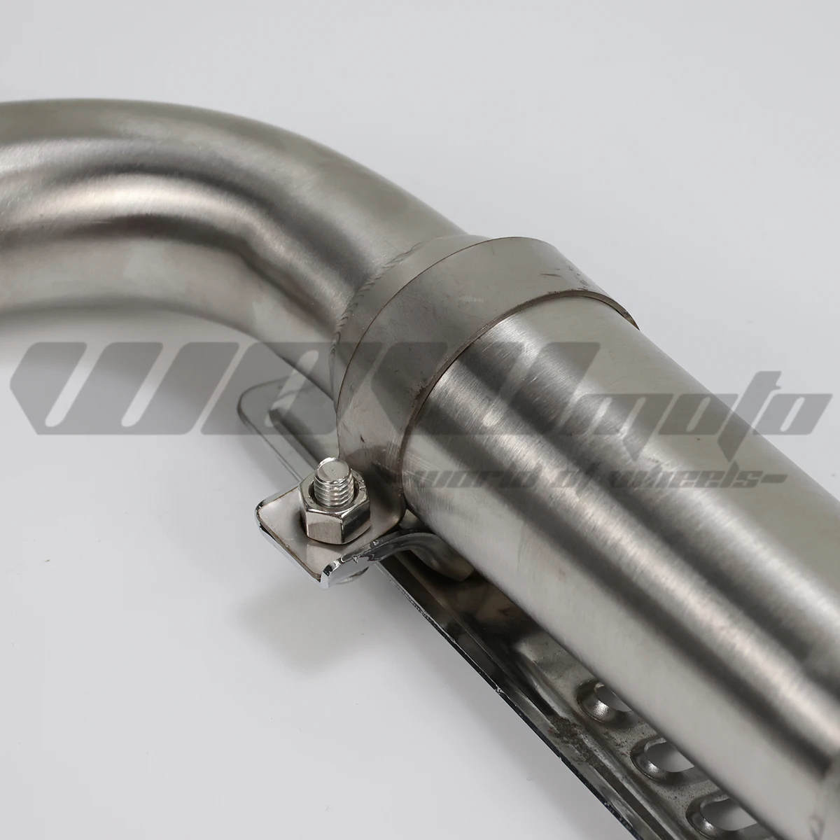 Mini  WOW Moto Upswept Stainless Exhaust For DAX CT70 ST70 | Performance Pipe Fits 50-212cc Engine | Custom Motor Exhaust Parts