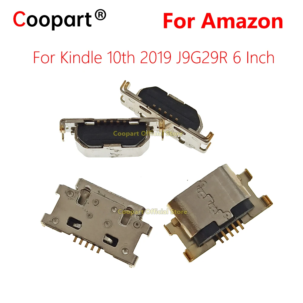 2-100Pcs Coopart New 5Pin Charger Jack Contact Charging Port Plug Usb Dock Connector For Amazon Kindle 10th 2019 J9G29R 6 Inch