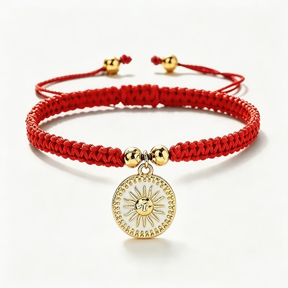 Handwoven Romatic Sun Couple Bracelets Handmade Braided Rope Matching Bracelets For Women Fashion Friendship Jewelry Lover Gifts