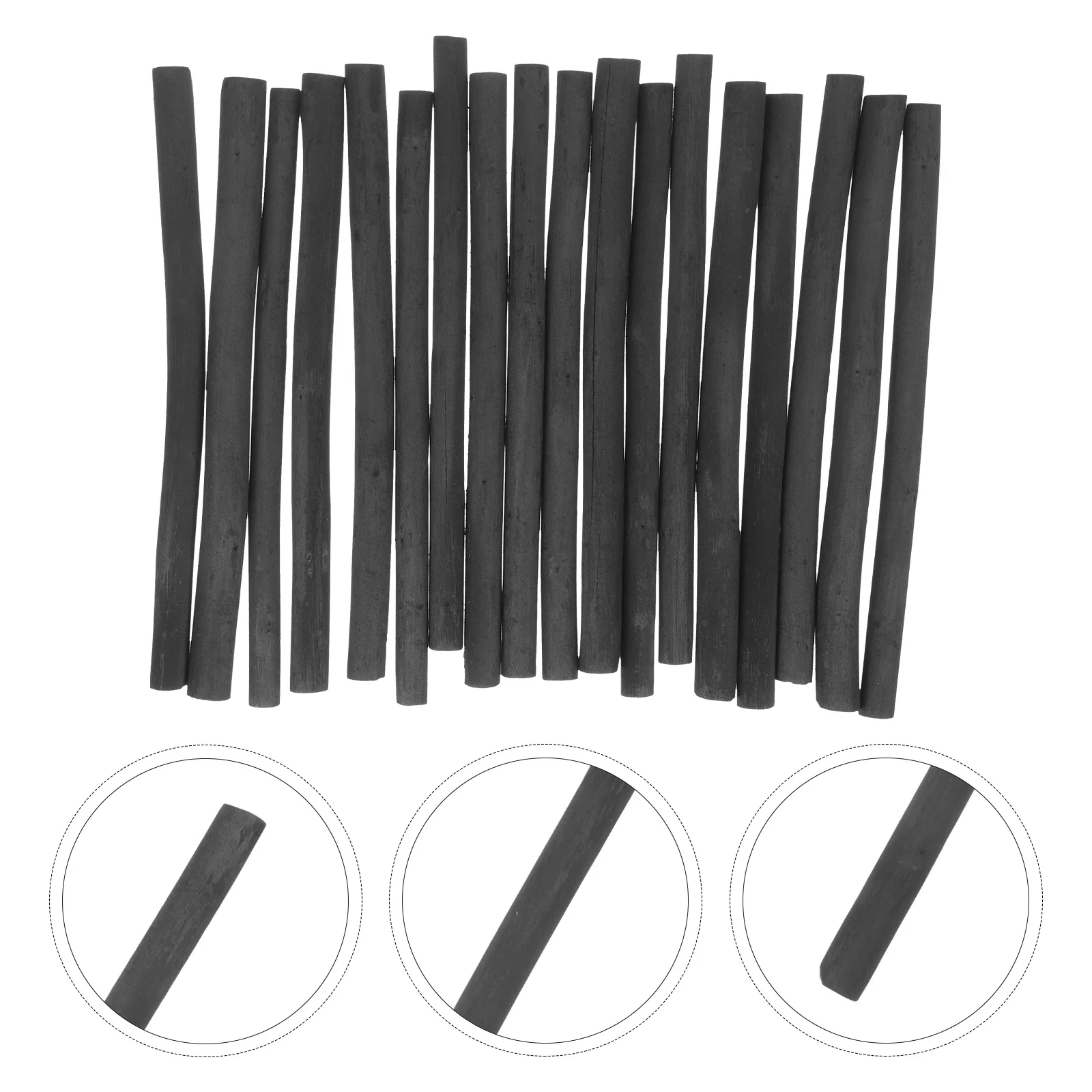 

20Pcs Wood Charcoal Sticks Professional Compressed Charcoal for Drawing Sketching Shading Durable Artist Student Use