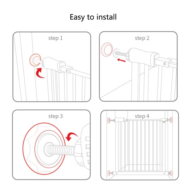 4 pièces bébé sécurité escalier mur protecteur bébé Extension mur garde Pad 0