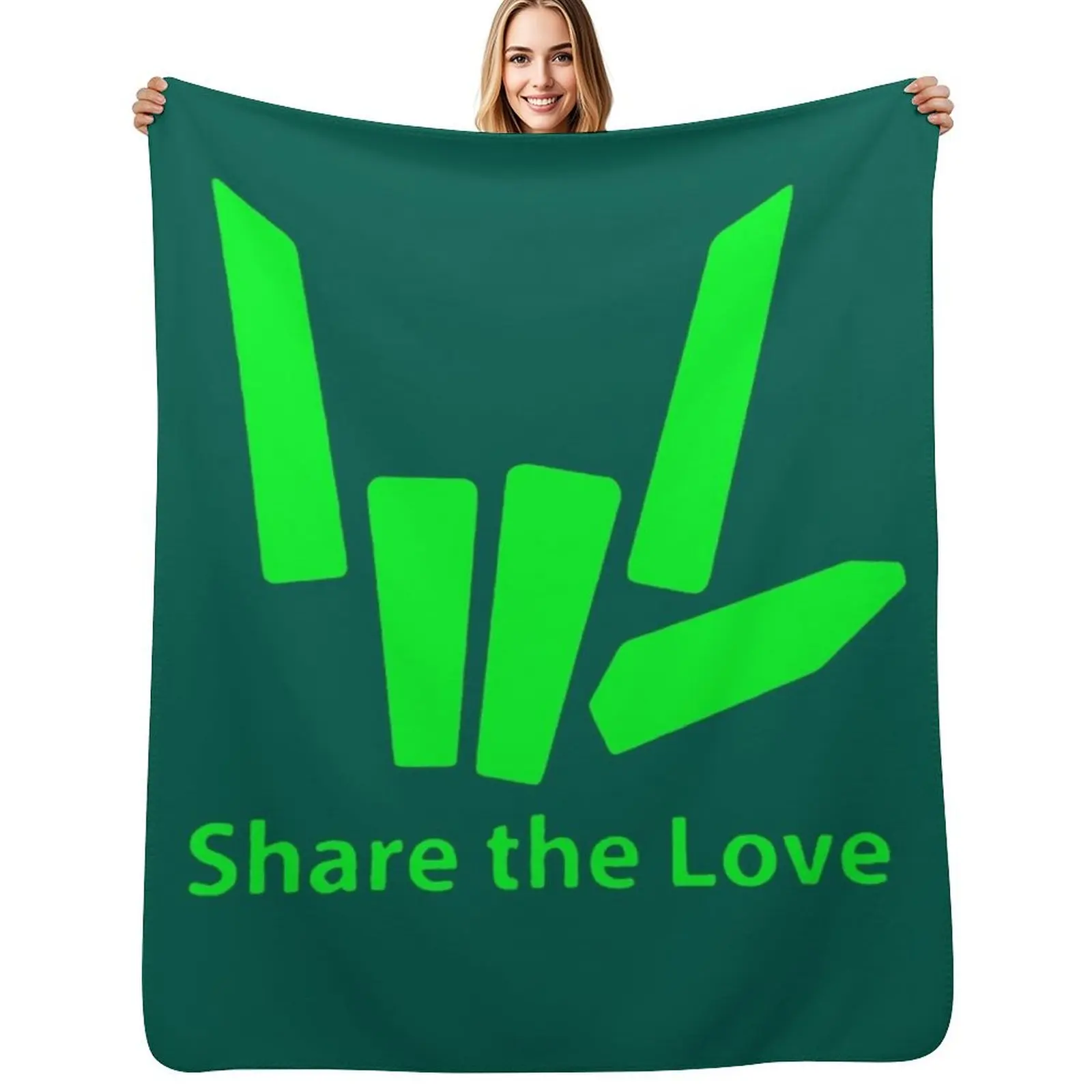 

Get Here Kids Original share The Love hoodie Throw Blanket For Baby cosplay anime Hair Luxury Brand Blankets