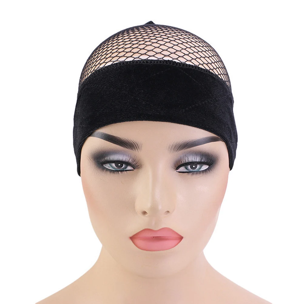 

2Pcs Fixing Band Headwear Adjustable Breathable Soft Mesh Cover Comfort Hair Protection Mesh Headwear Tools