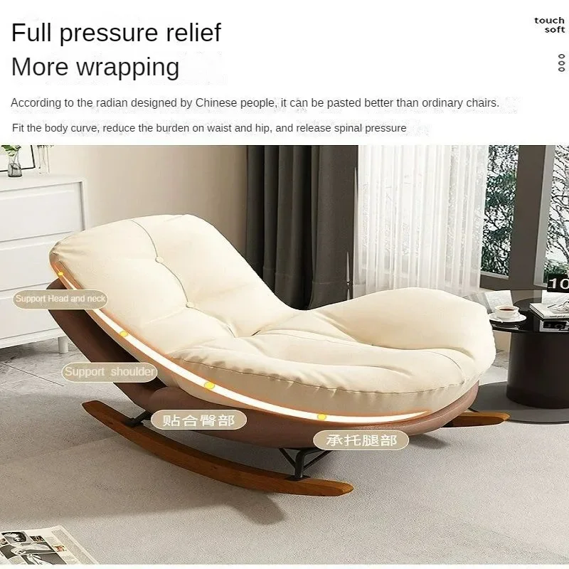 New Rocking Chair Living Room Home Furniture Lazy Sofa Light Luxury Leisure Single Sofa Chair Living Room Furniture Стул