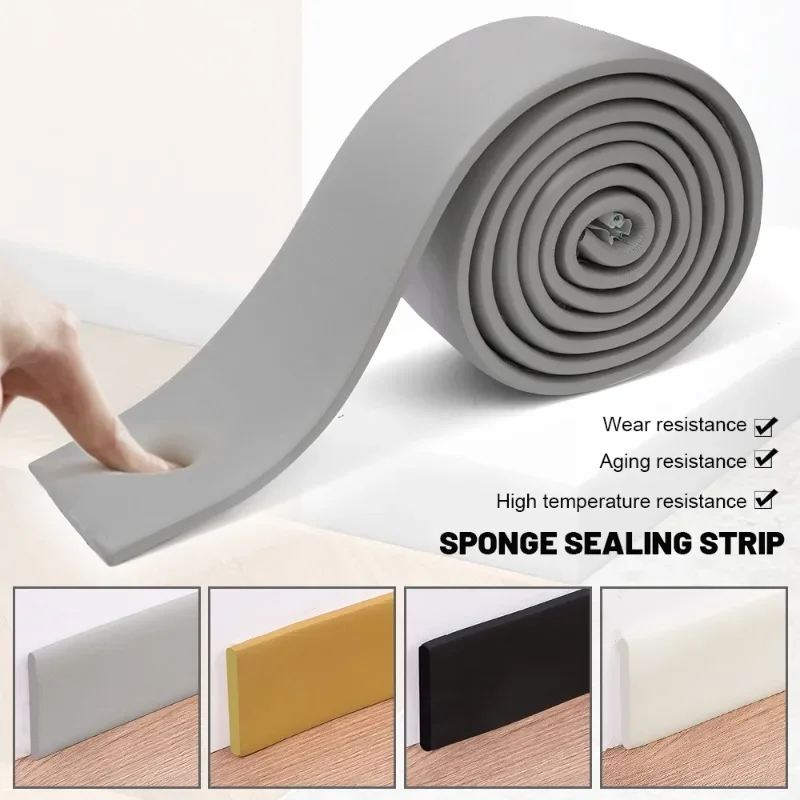 Self Adhesive Skirting Line 3D Wall Stickers Thickened Anti-collision Decoration Strips Bedroom Living Room Corner Line Sticker