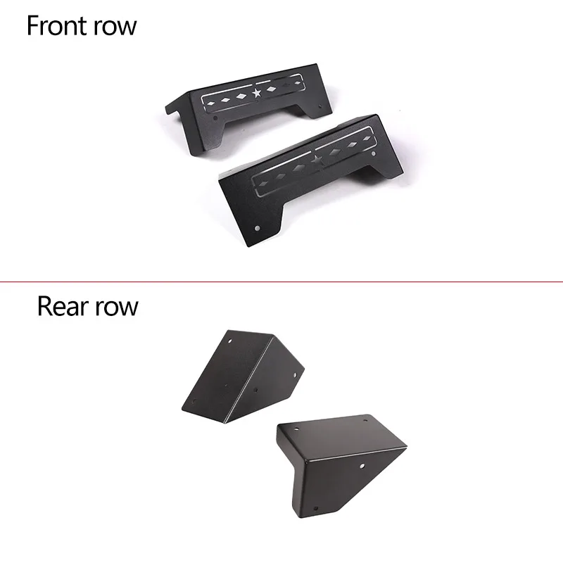 For Land Rover Defender 2004-2019 Aluminum Alloy Car Front And Rear Seat Bottom Anti-Collision Corner Protection Accessories