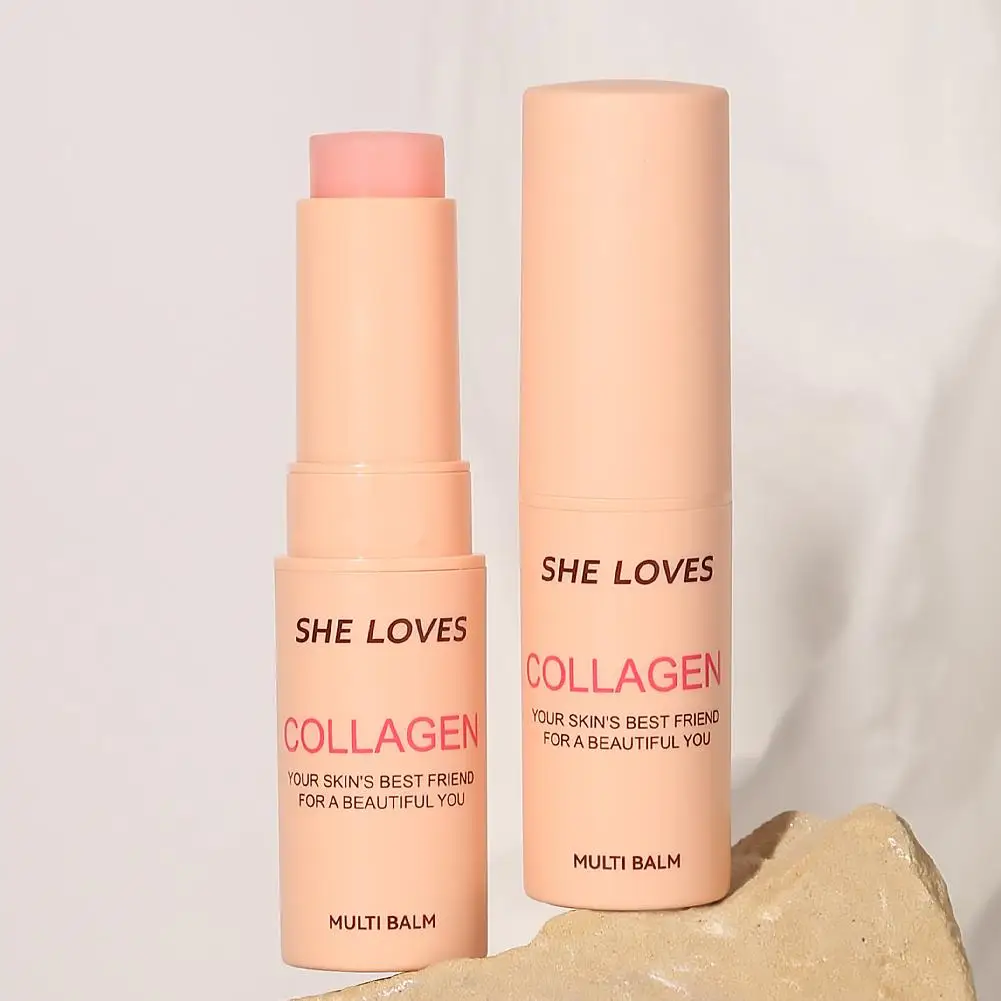 Collagen Moisture Multi Balm Stick Anti Wrinkle Bounce Face Cream Moisturizing Brightening Skincare Cosmetics