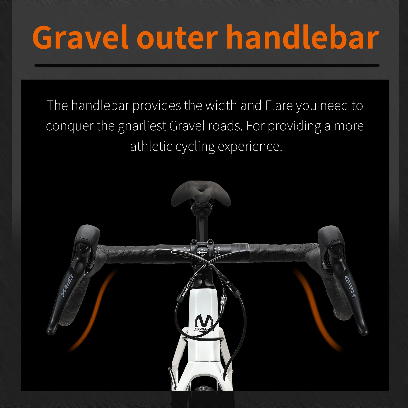 دراجة الطريق SAVA GRX 600 من ألياف الكربون 11 سرعة فرامل قرصية مزدوجة 700C دراجة الطريق للسباق