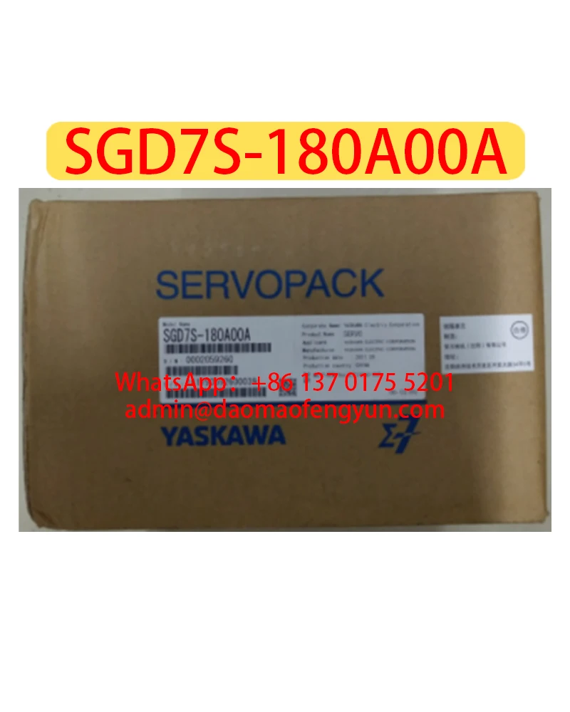 Brand New SGD7S-180A00A Servo Drive，Fast shipping，SGD7S 180A00A