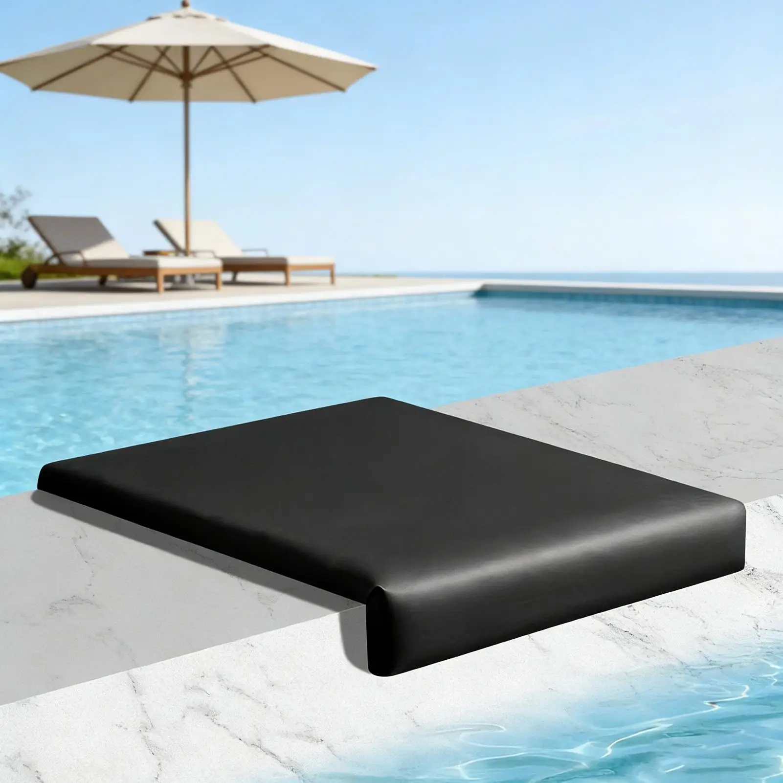 Cadeiras de Piscina Confortáveis e Portáteis com Almofadas de Espuma Macia para Móveis Exteriores em Casa, Estádio, Quintal, Jardim, Beira do Lago e Praia