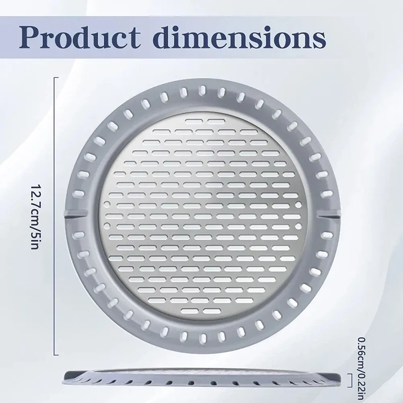 Hair Filter Blocking Net Shower Trap, Shower Trap, Stainless Steel Bath Sink Filter Cover, Silicone Ring,