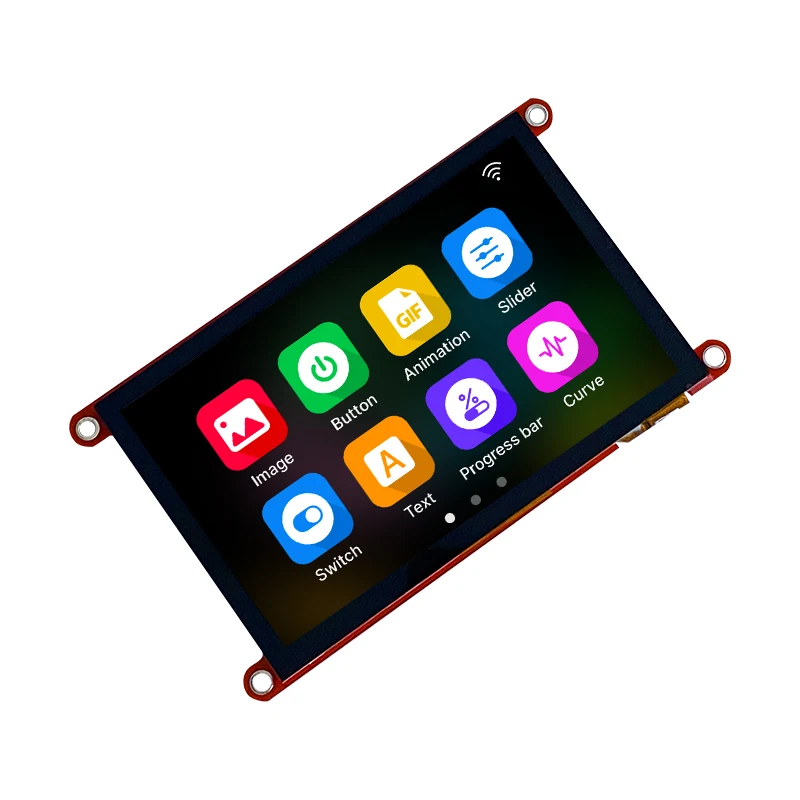 GUITION HMI interface screen 4.3 inch capacitive touch IPS or without touch 480x272 400MHz dominant frequency software editing