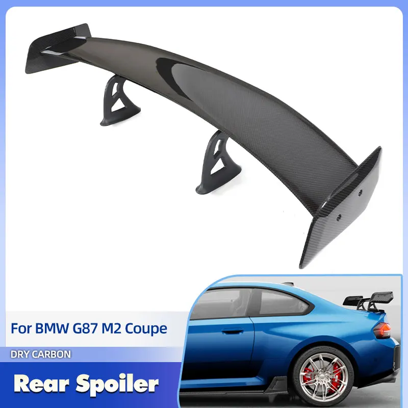 

Задний спойлер-крыло из сухого карбона (препрег) для BMW G87 M2 Coupe 2023-2025, большой задний спойлер-лип на багажник, элемент обвеса