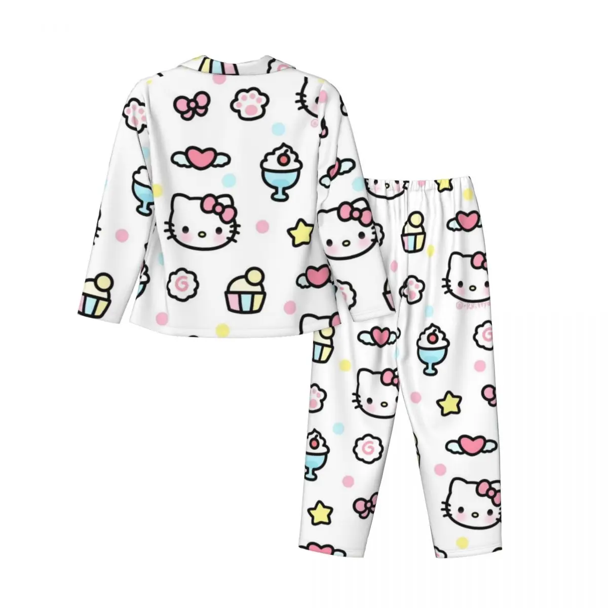 Cute Hello Kitty Women Pajamas 2 Pieces Set Loungewear pyjama pour femme