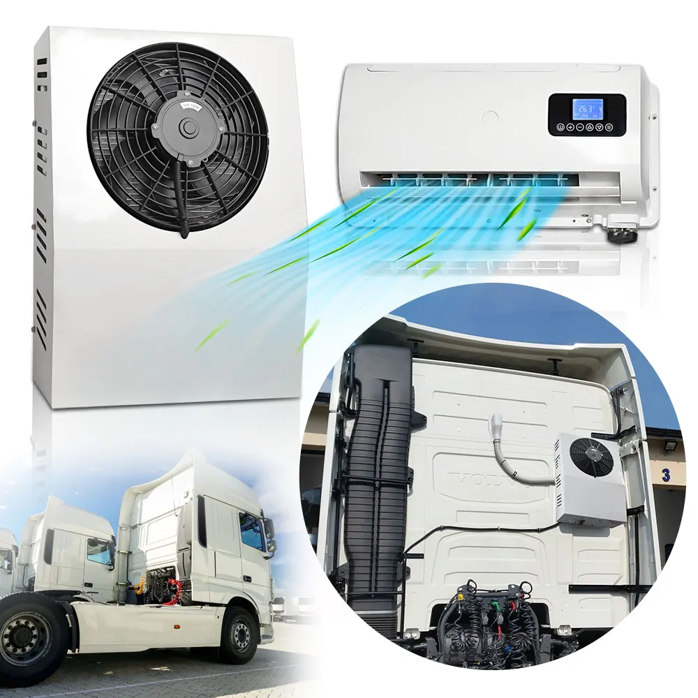 

Aspligo 10500BTU Cool 12V Electric Split Parking Air Conditioning Low Noise Fast Cooling Air Conditioner For Truck Camper Van RV