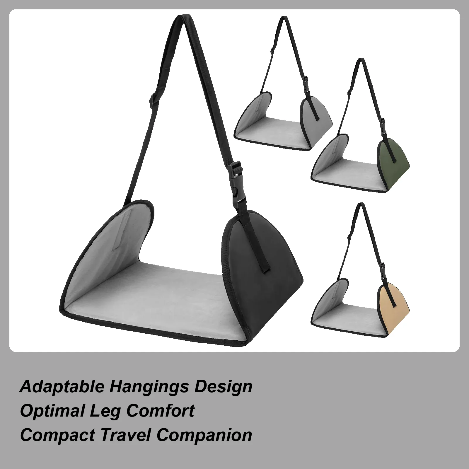 Foot Hammock For Long Flying Adjustable Length Airplane Foot Sling Under Desk Footrest Swing Leg Support Must-Have For Home
