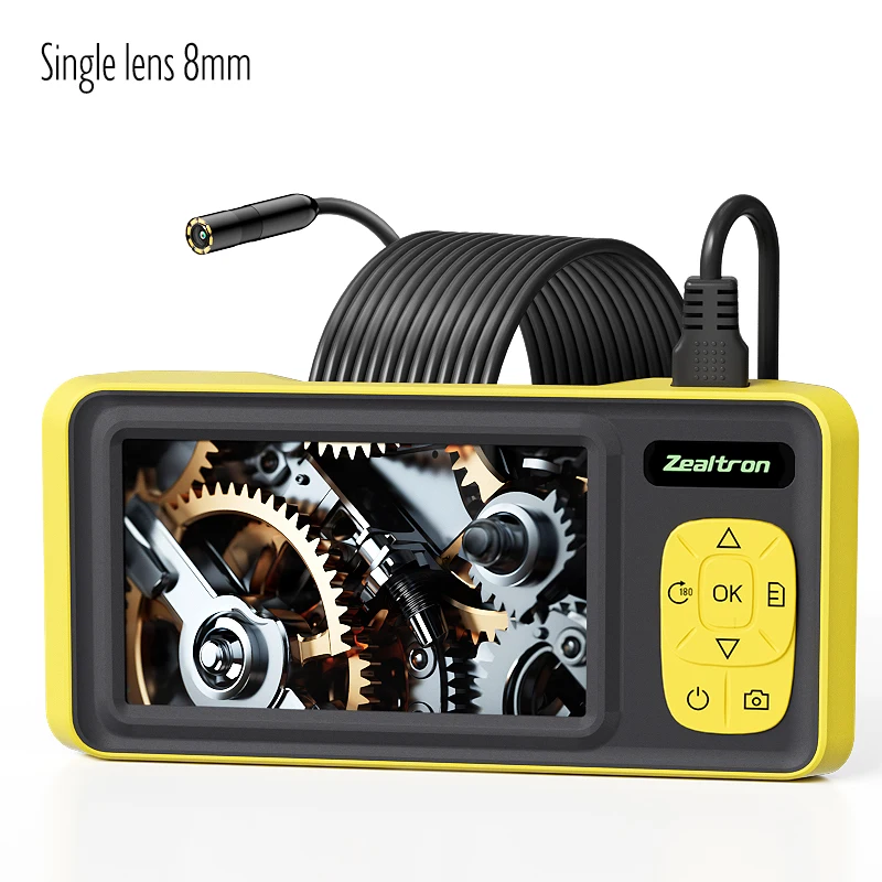 Caméra endoscopique avec écran 4,3'' étanche, objectif autofocus simple/double/triple, sonde vidéo U