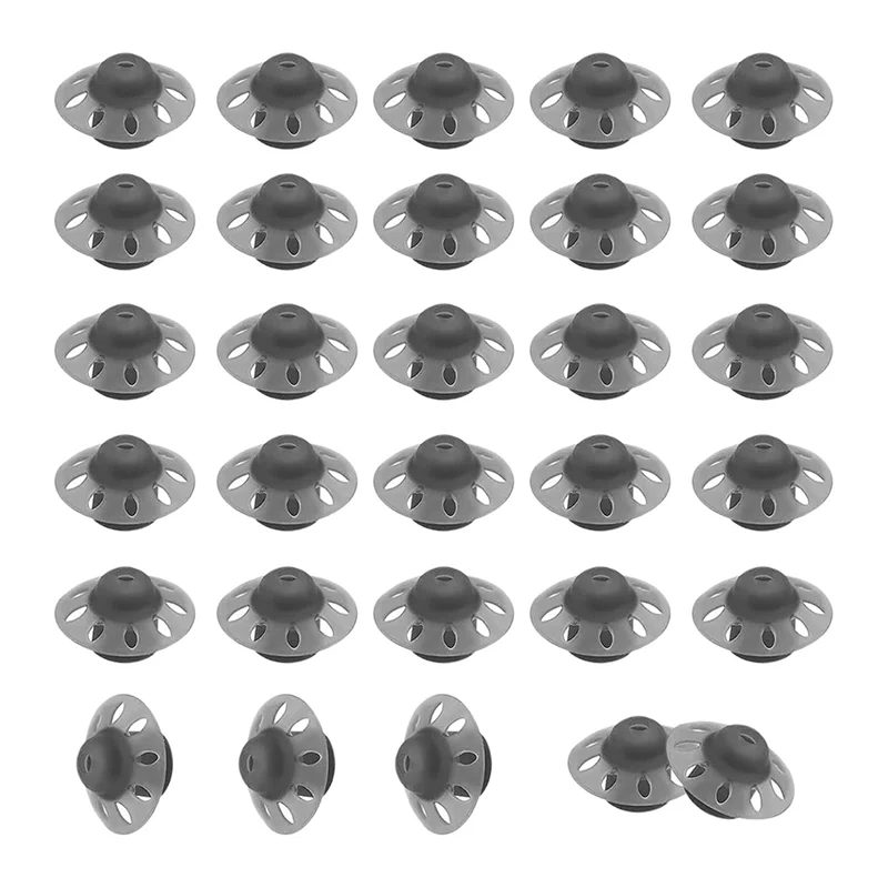 

ABVA-Middle Size Open Style Hearing Aid Domes For Oticon, 30-Pack, Compliant With Phonak Marvel & Paradise RIC BTE S Models