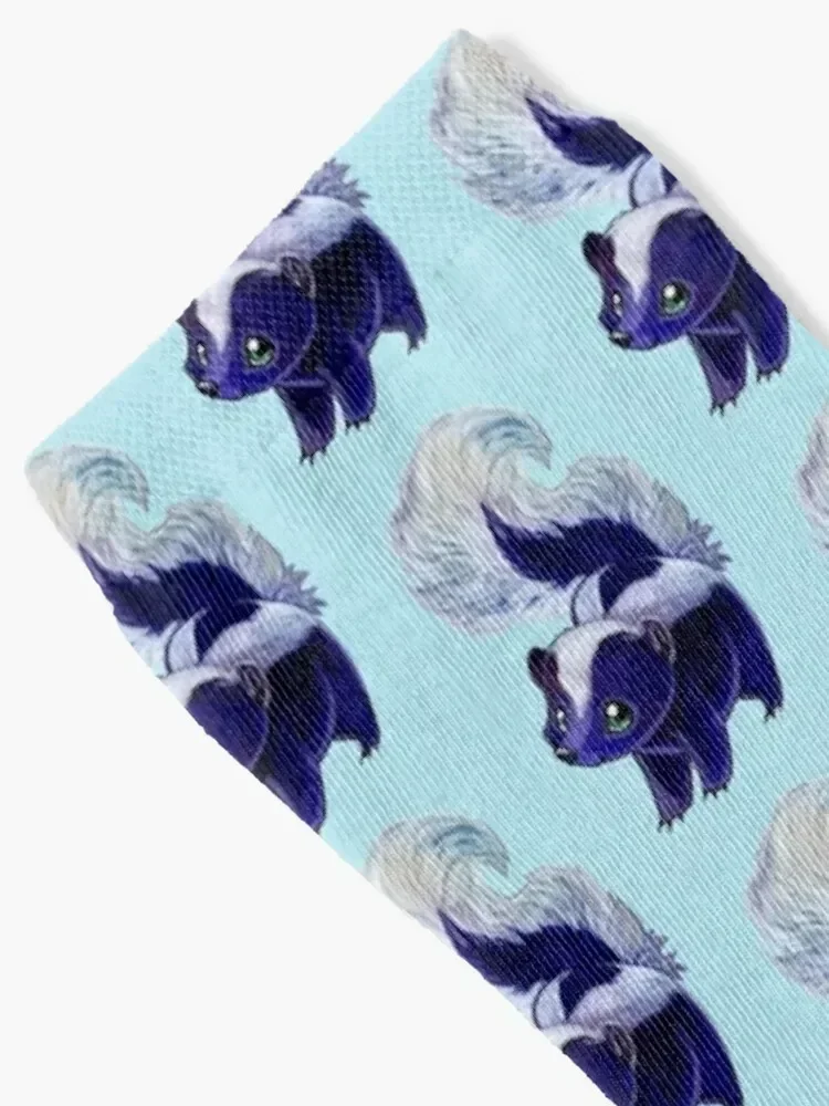 Purple skunk Socks set with print Men's Socks Women's