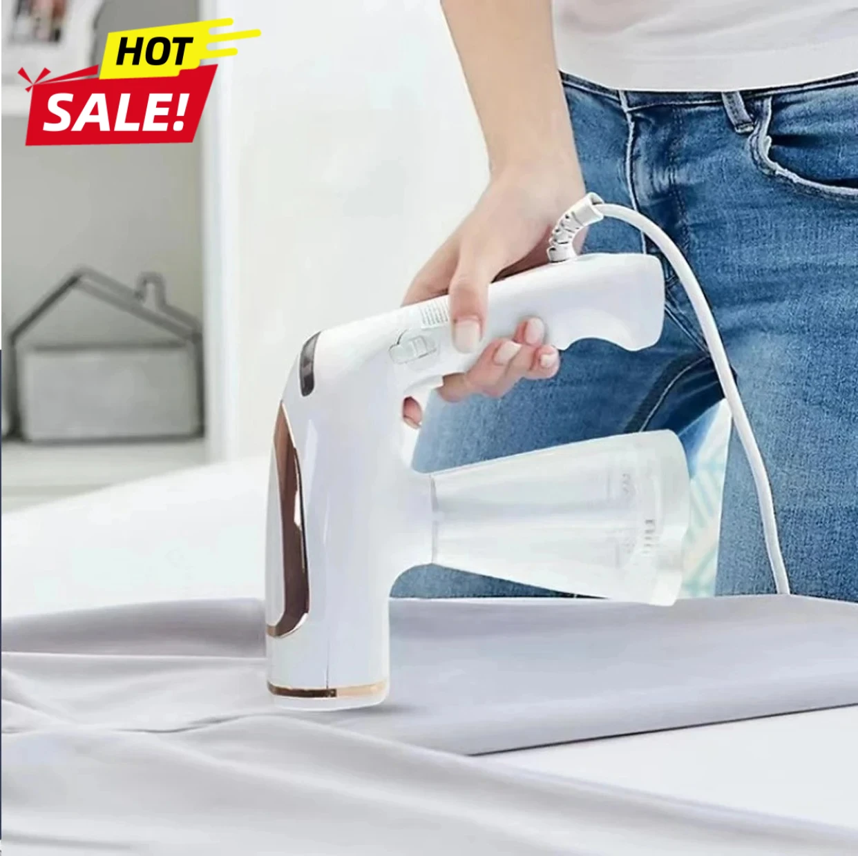 

2026 НОВАЯ складная и подвесная гладильная машина для домашнего мини-парового утюга 1600 Вт, гладильная машина с регулируемой температурой для путешествий