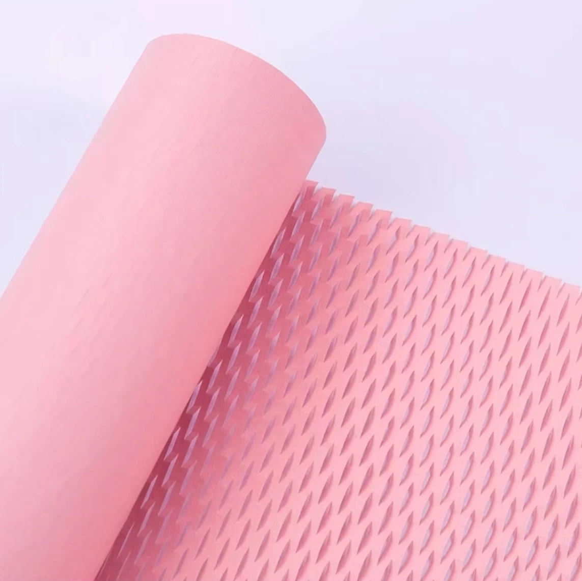 Pink honeycomb paper cushion collision-proof gift filling material sound insulation insulation transportation