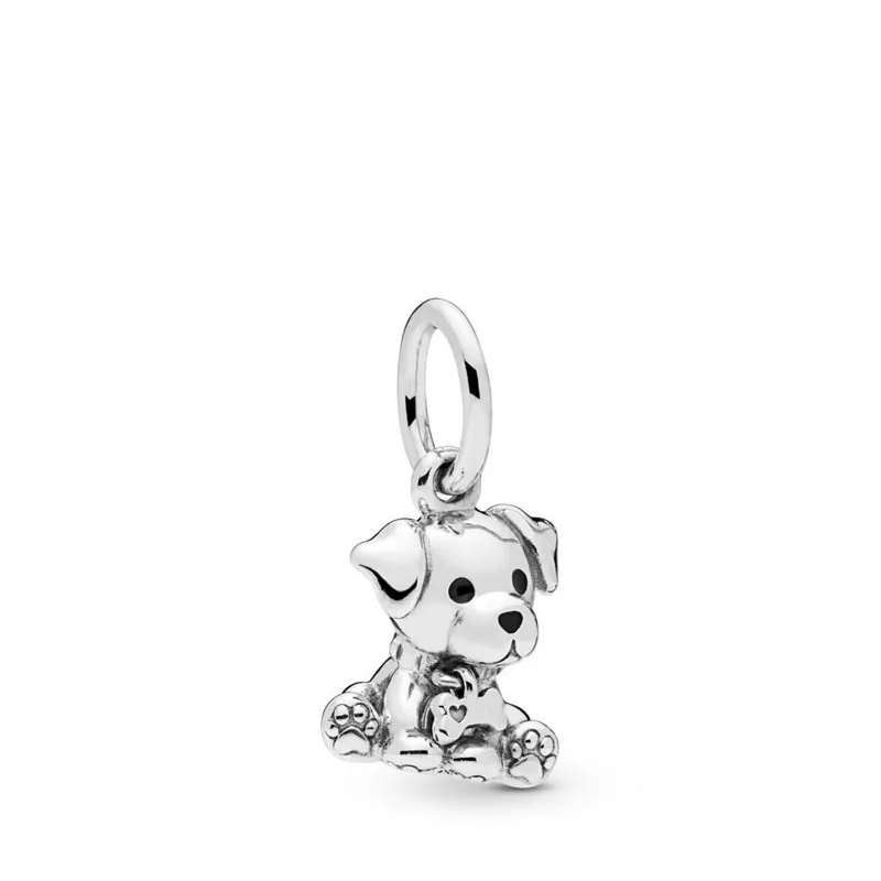 Silver 925 Charming Dog Elephant Hedgehog and Other Animal Family Bead Pendant fit PAN Original Bracelet European Jewelry