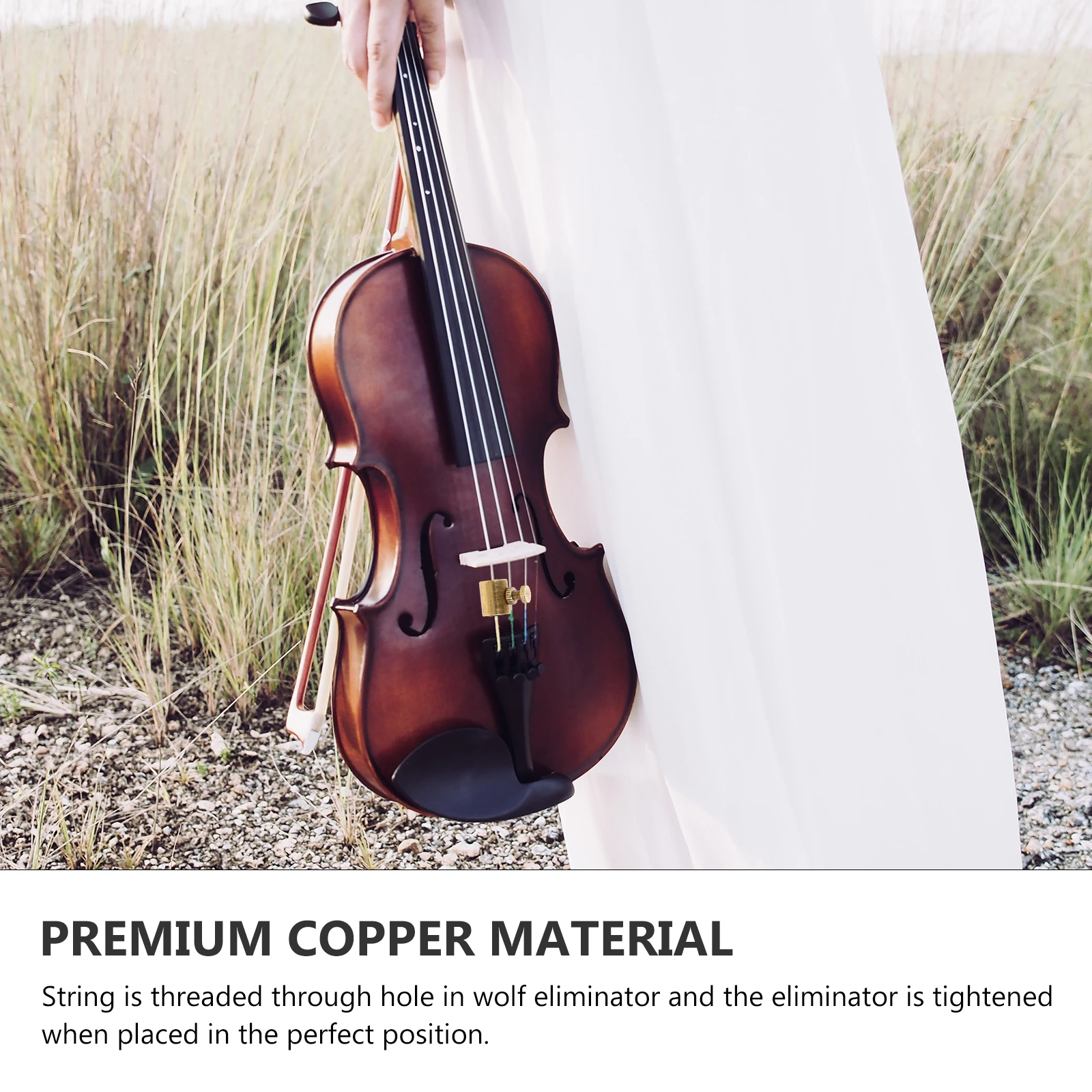 

2pcs Adjustable Wolf Tone Mute For Violin Cello Premium Wolf Note Mute Compact Sturdy Durable Musical Instrument Accessory